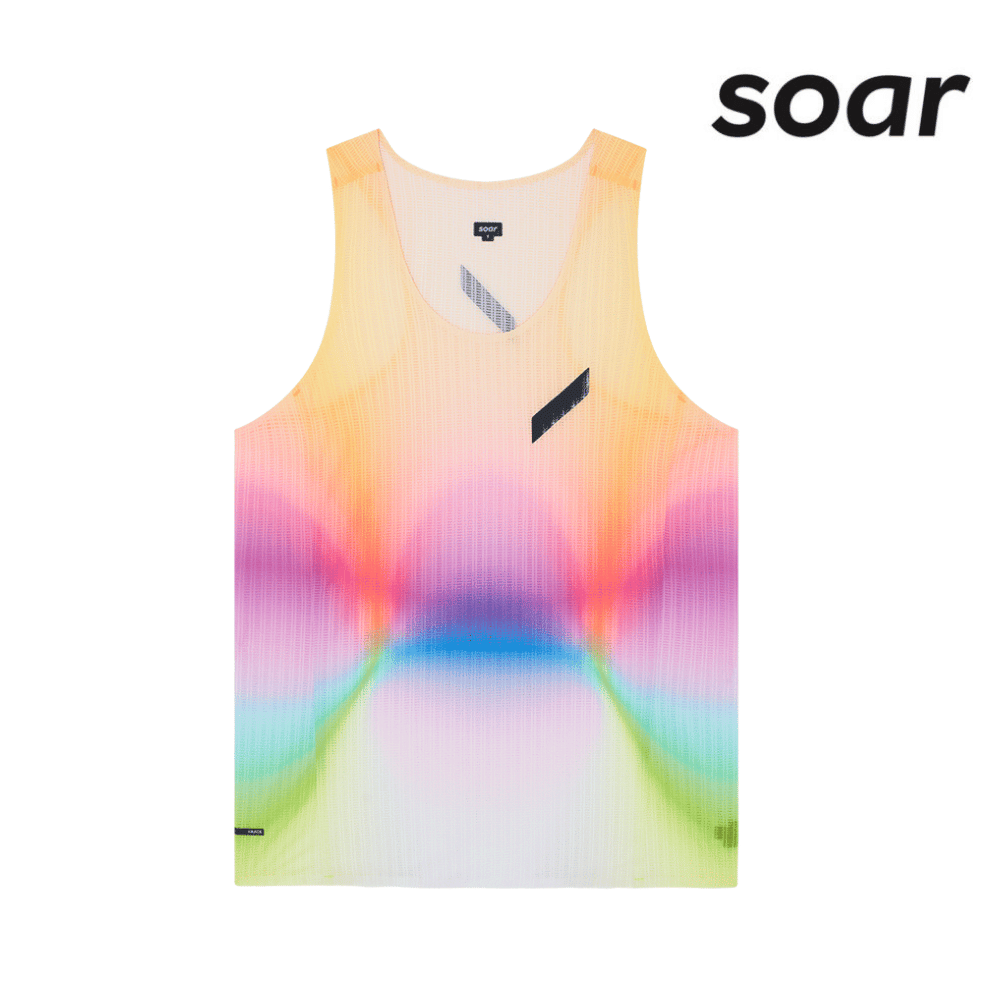 SOAR Running Men Race Vest - Summer Rainbow