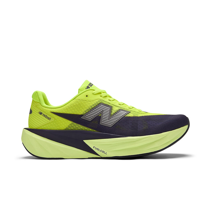 New Balance Women Rebel V5 - Alkaline Green / Boysenberry / Dark Silver Metallic