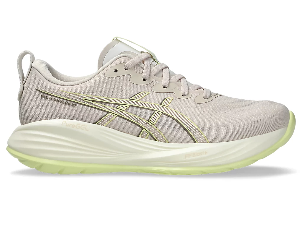 ASICS Women Gel-Cumulus 27 - Mineral Beige / Huddle Yellow Wide