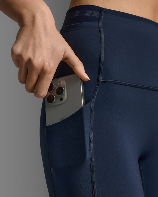 2XU Women Form Stash Hi-Rise Comp Tight - Midnight / Midnight