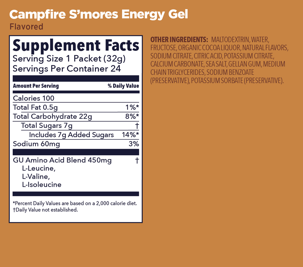 (6 Packs) GU Energy Gel Campfires Smores - Dec 2026