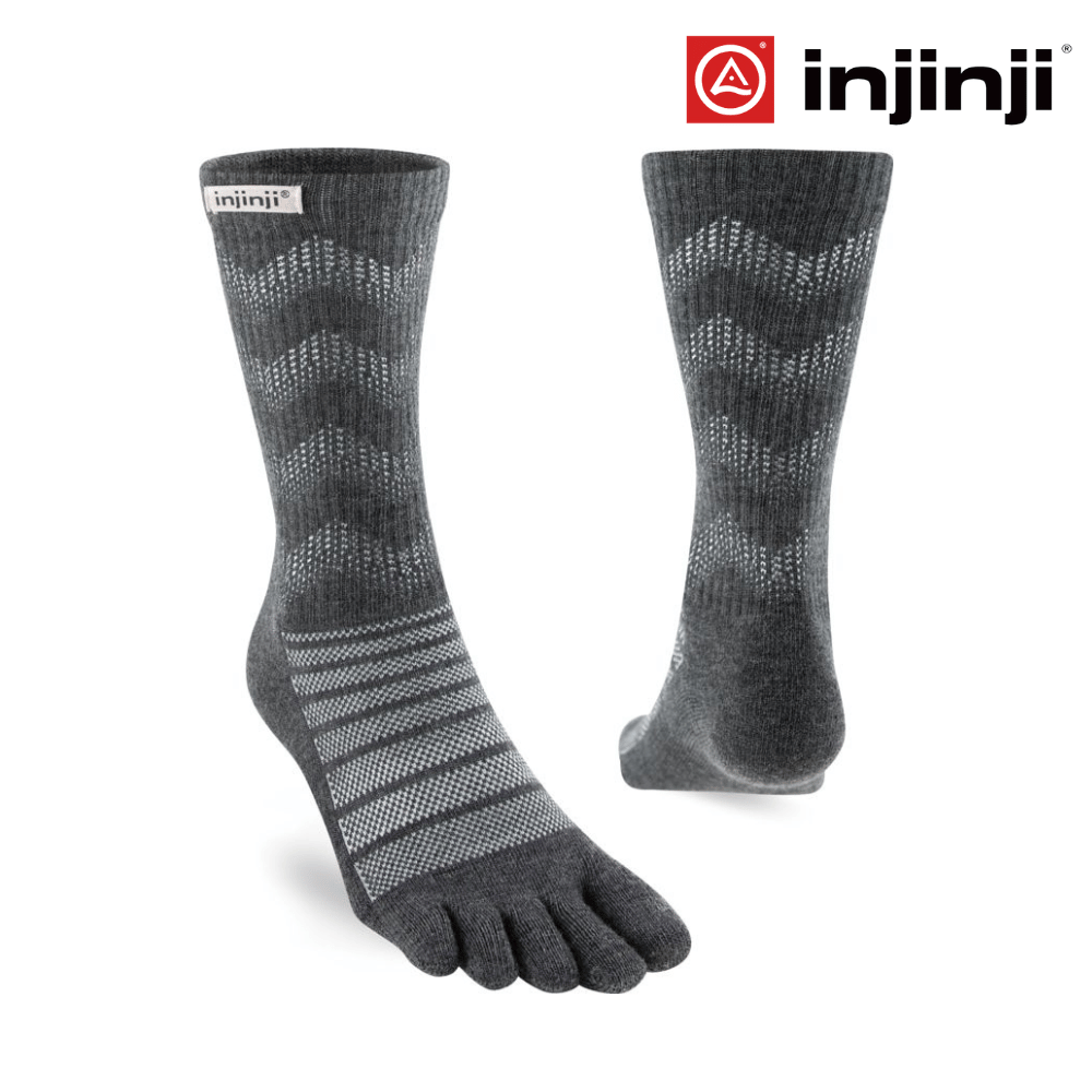 Injinji Outdoor Midweight Crew Wool - Slate