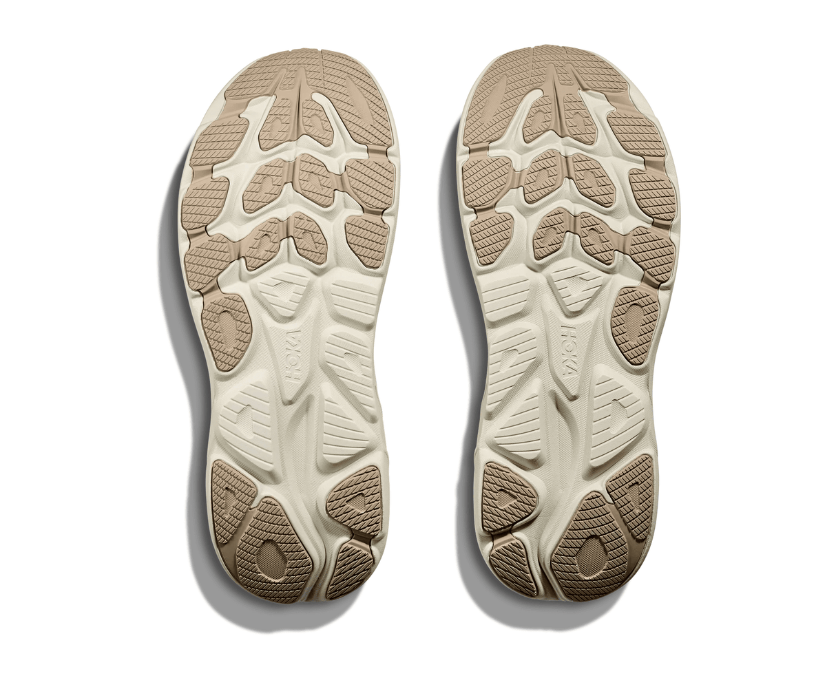 HOKA Men Clifton 10 Wide - Raw Linen / Stone