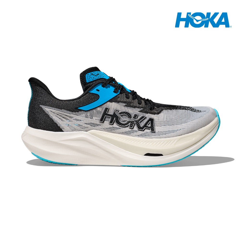 HOKA Unisex Rocket X 3 - White / Black
