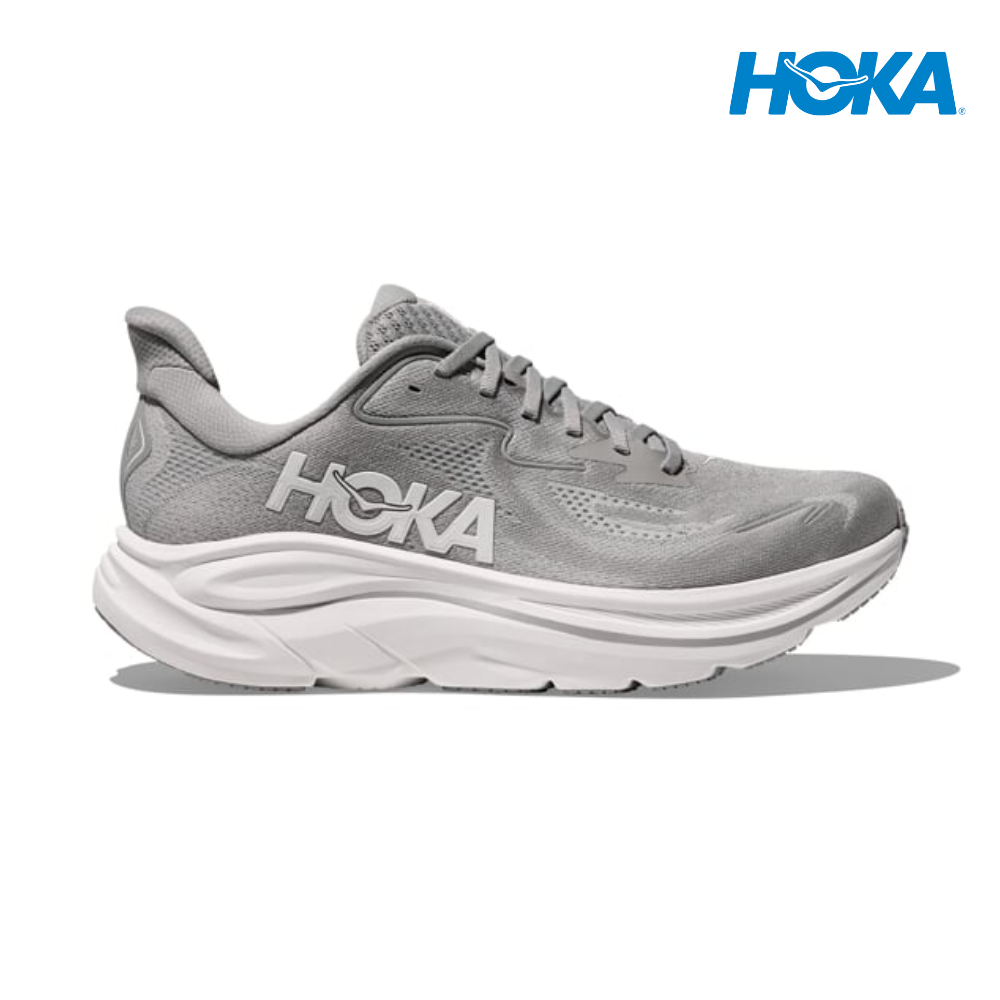 HOKA Men Clifton 10 Wide - Stellar Grey / Stardust