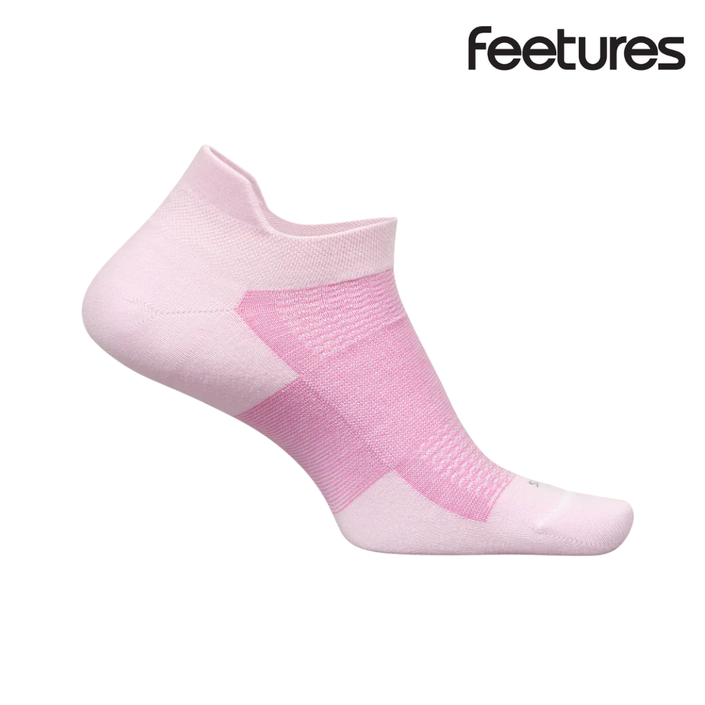 Feetures Active High Performance Ultra Light Cushion No Show Tab - Strawberry Milk