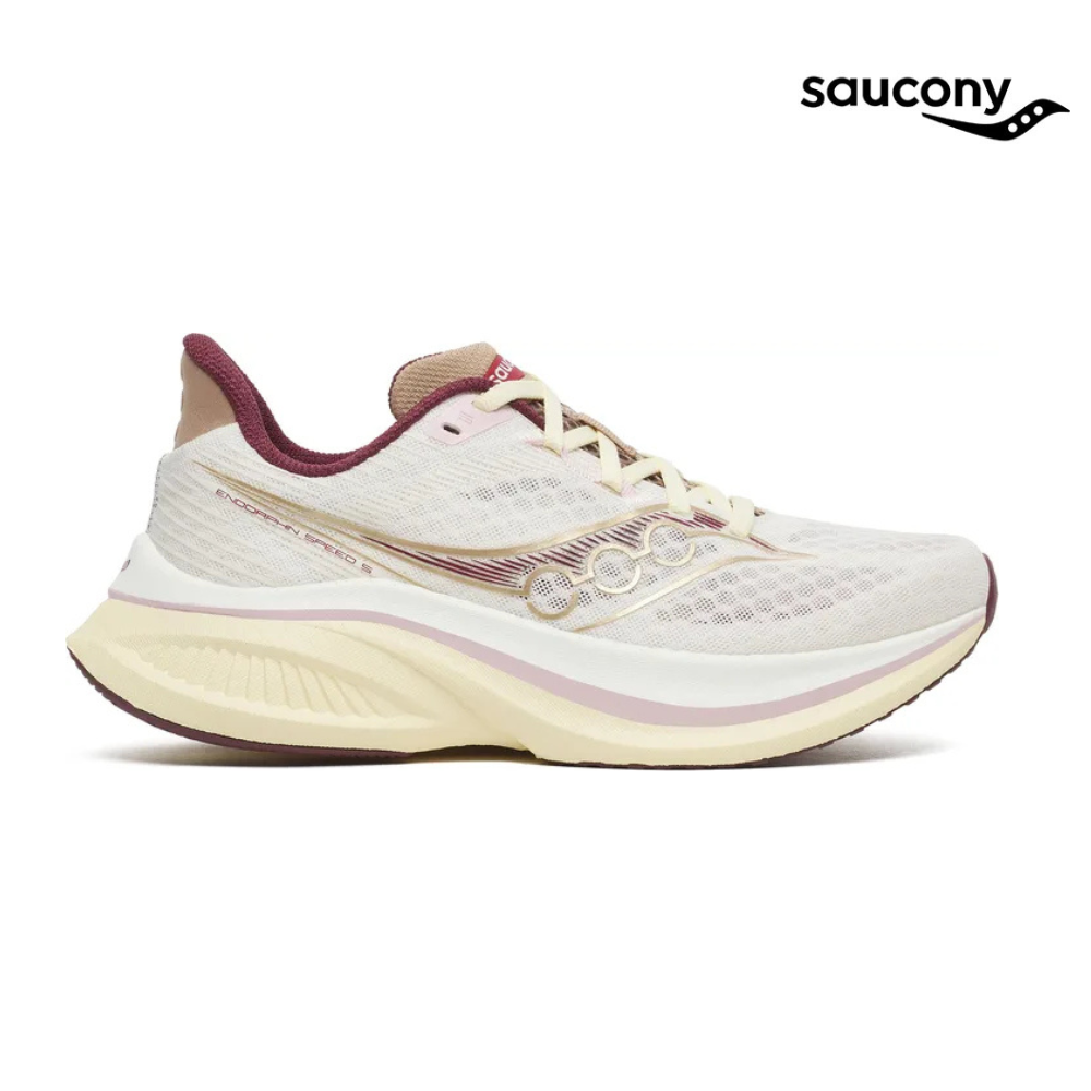 Saucony Women Endorphin Speed 5 - Ivory / Maroon