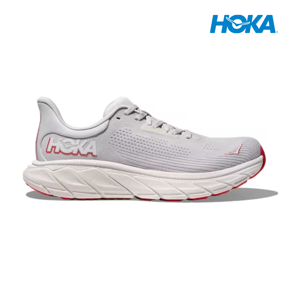 HOKA Women Arahi 7 Wide - Cosmic Grey / Ruby Red