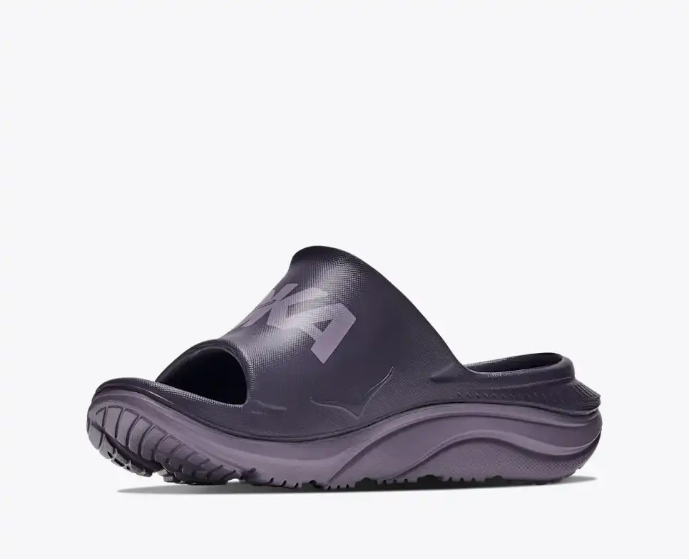 HOKA Unisex Ora Athletic Slide - Squid Ink / Purple Fog