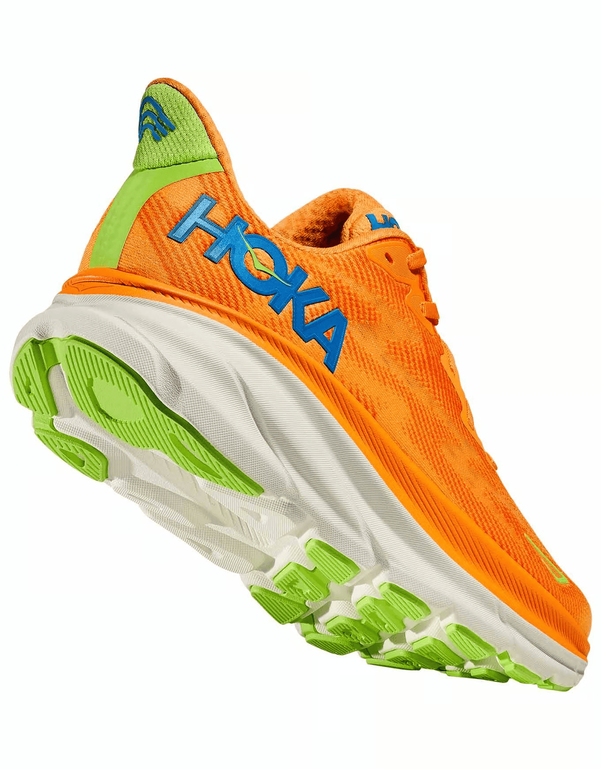 HOKA Men Clifton 9 Wide -Solar Flare / Lettuce