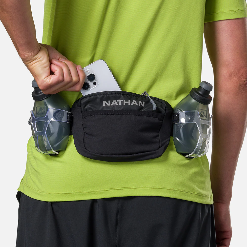 Nathan Trail Mix Plus 3.0 Hydration Belt - Black / Reflective Silver