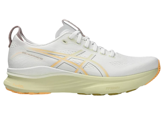 ASICS Men Gel-Kayano 32 Wide - White / Orange Glow