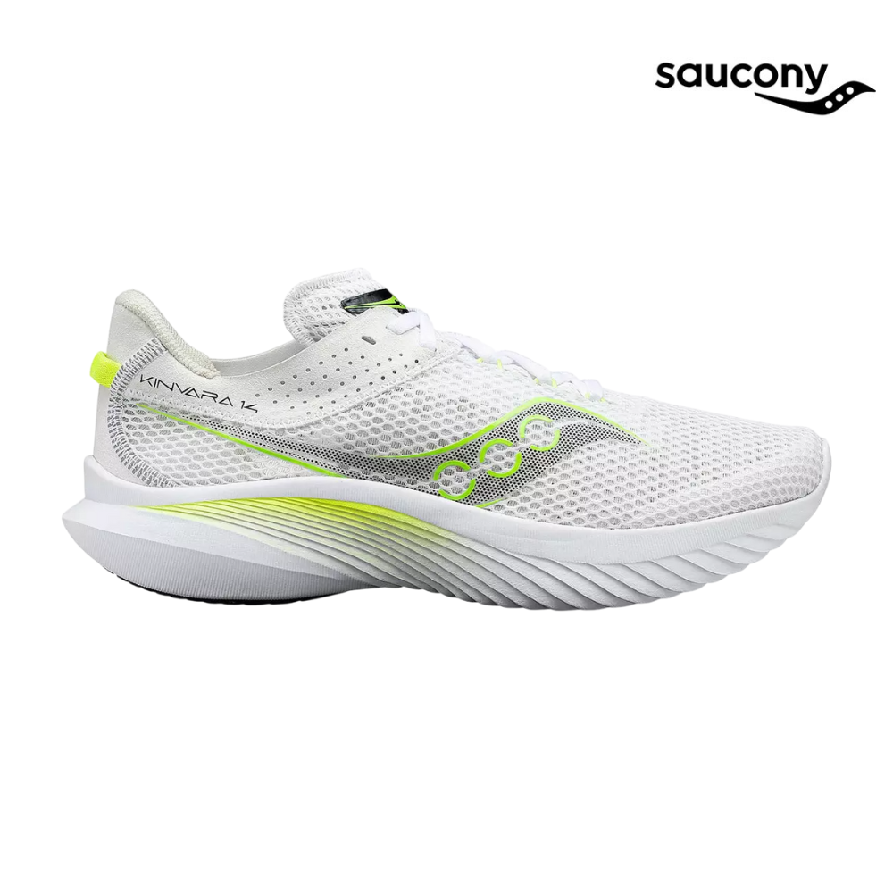 Saucony Women Kinvara 14 - White / Slime