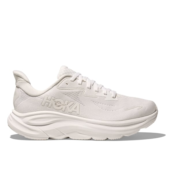 HOKA Women Clifton 10 Wide - White / White
