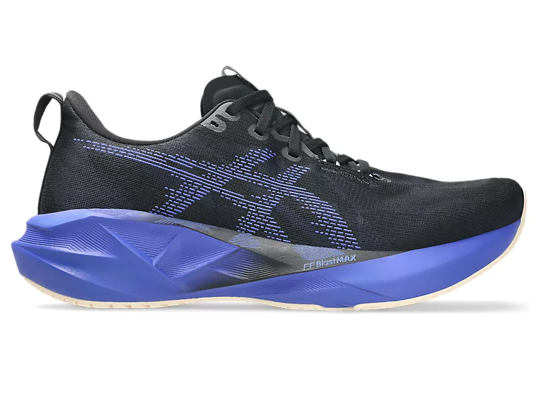 ASICS Men Novablast 5 Wide - Black / Cobalt Burst