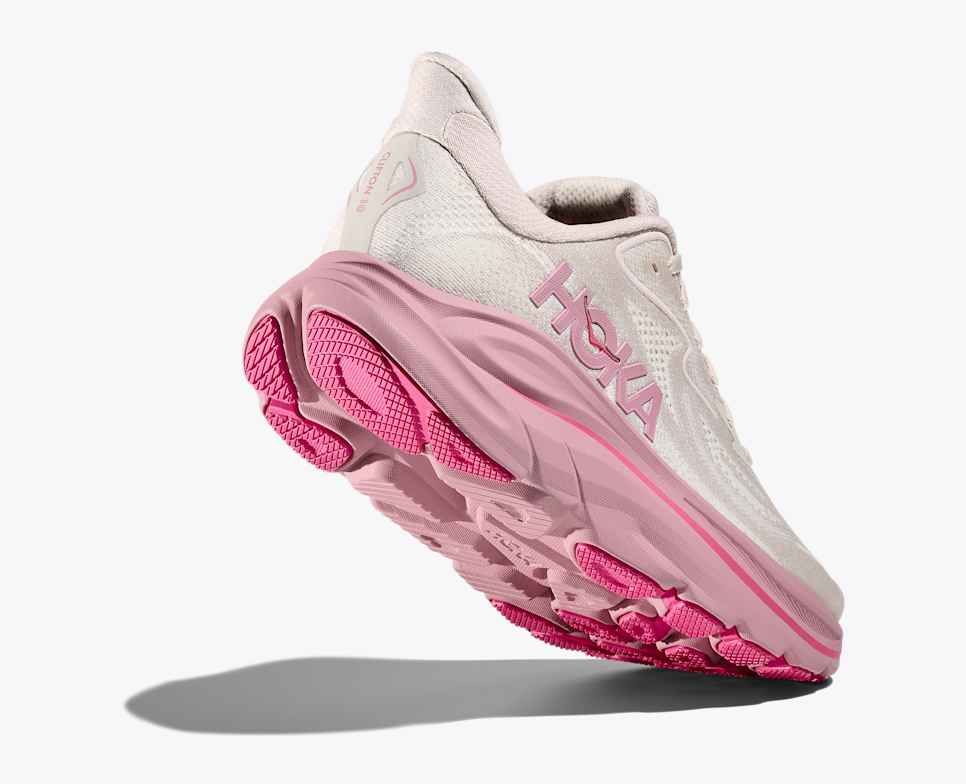 HOKA Women Clifton 10 Wide - Rose Cream / Dried Rose