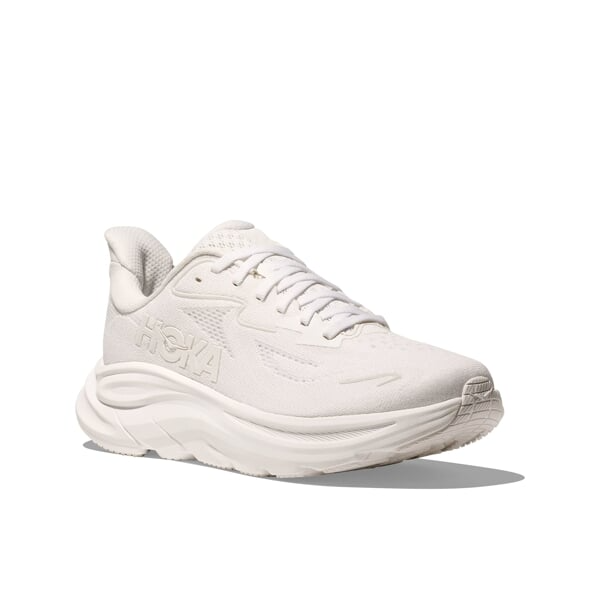 HOKA Women Clifton 10 Wide - White / White