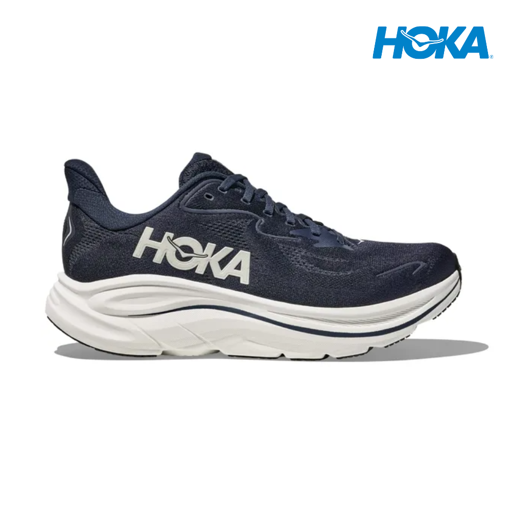 HOKA Men Clifton 10 Wide - Navy / White