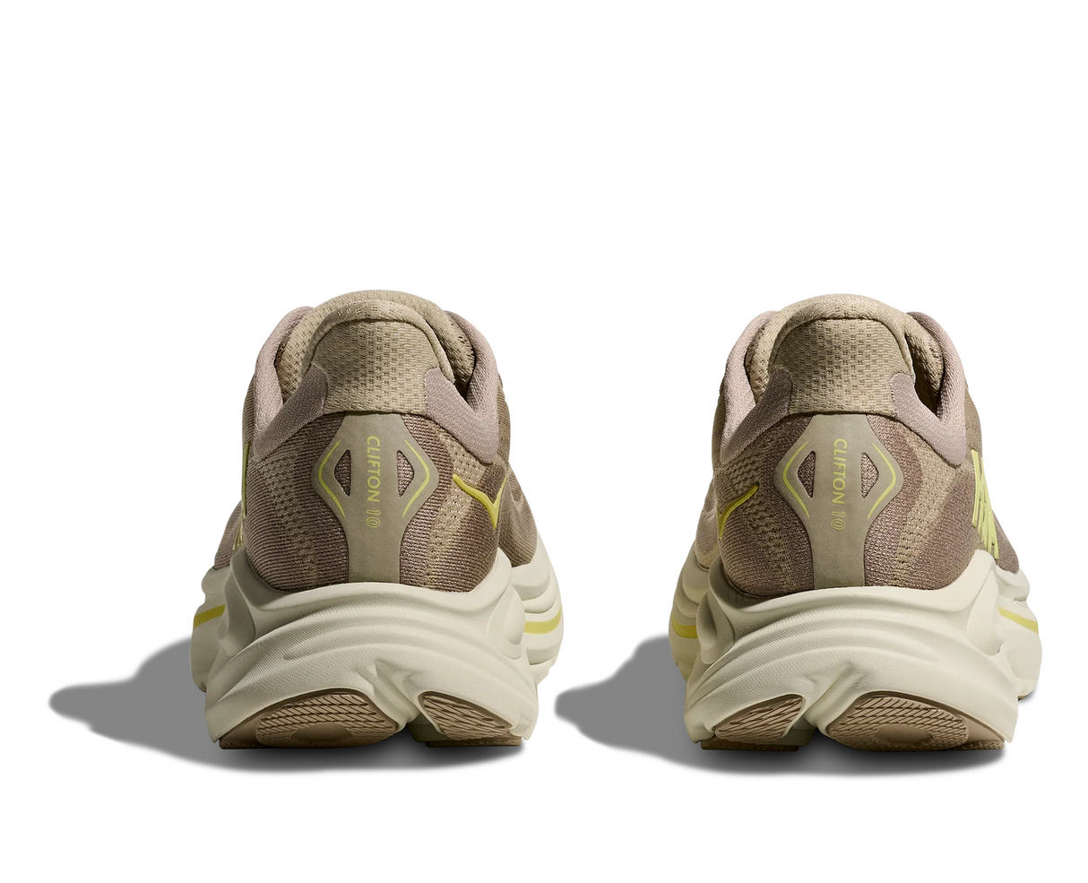 HOKA Men Clifton 10 Wide - Raw Linen / Stone