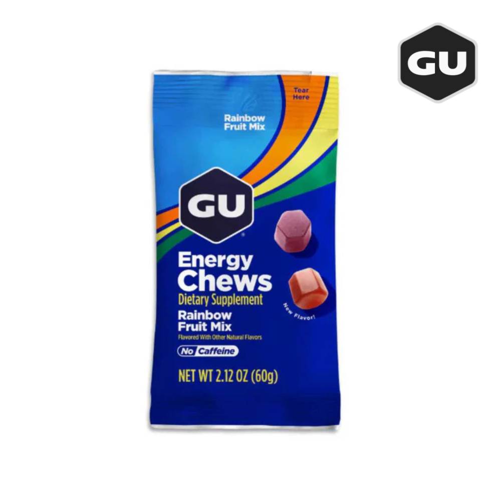(1 Pack) GU Energy Chews - Rainbow Fruit Mix : Expiry Date : August 2026