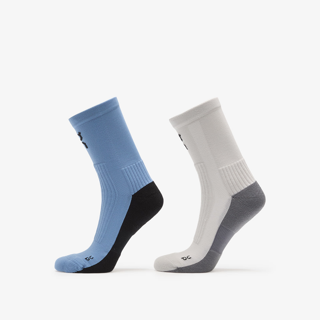 On Unisex Trail Sock High 2 Pack - Glacier / Dust
