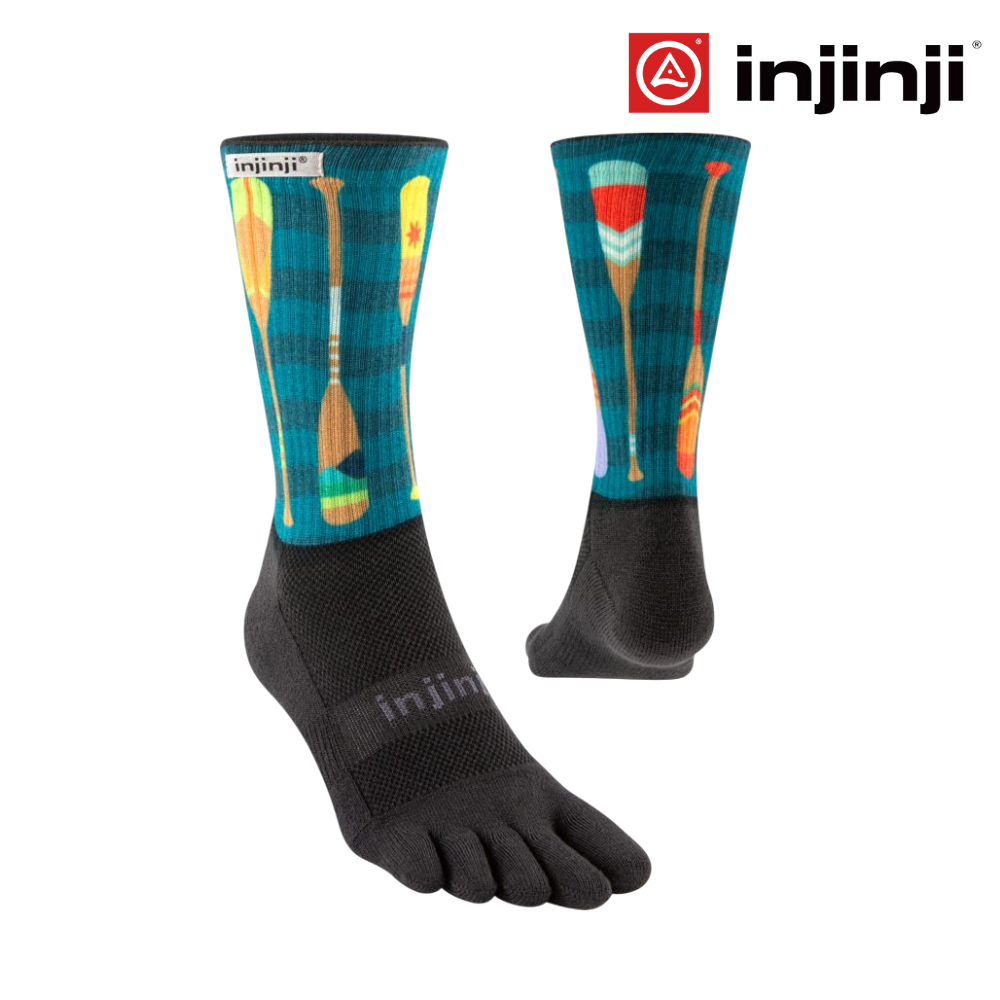 Injinji Artist Designed Men's Crew Coolmax - Paddle