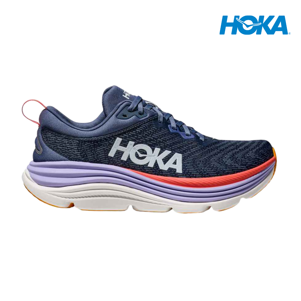HOKA Women Gaviota 5 Wide - Anchor / Grapefruit