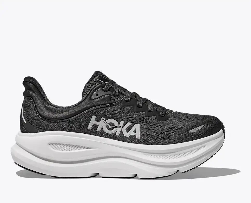 HOKA Women Bondi 9 Wide - Black / White