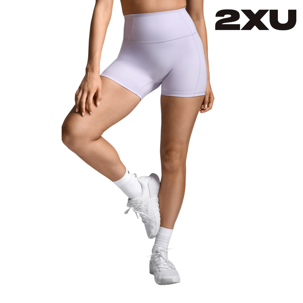 2XU Women Fluid Hi-Rise 5 Inch Shorts - Virtual Violet/Virtual Violet
