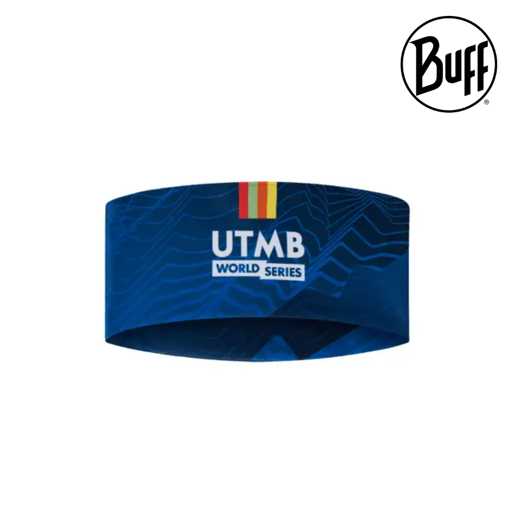 BUFF® Coolnet UV+ Wide Headband - Utmb 2024 Navy