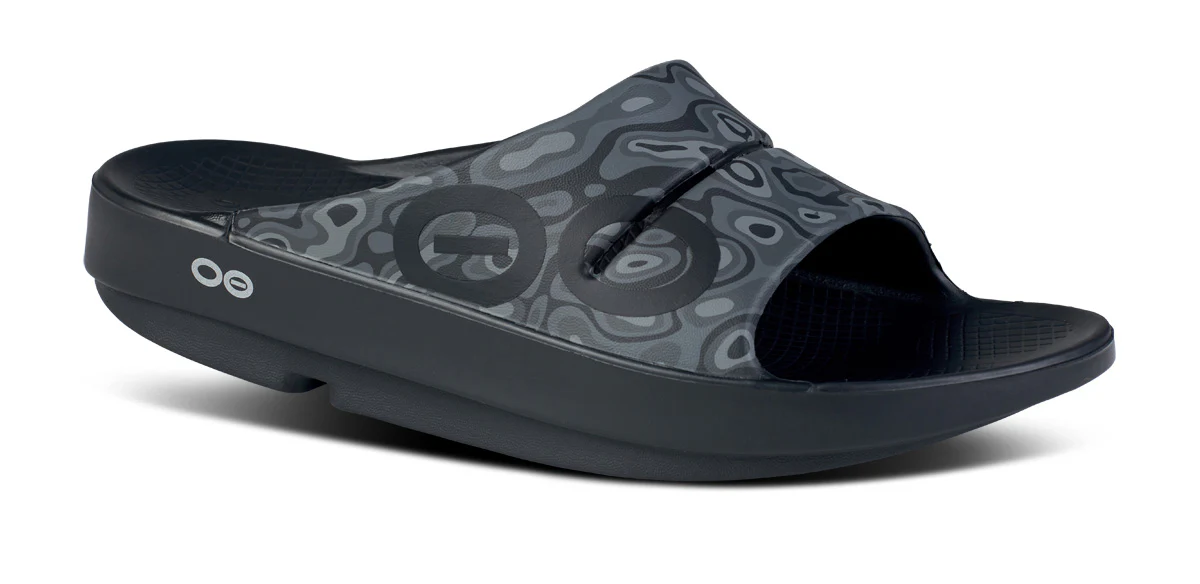 OOFOS Unisex OOahh Sport - Black Water Camo