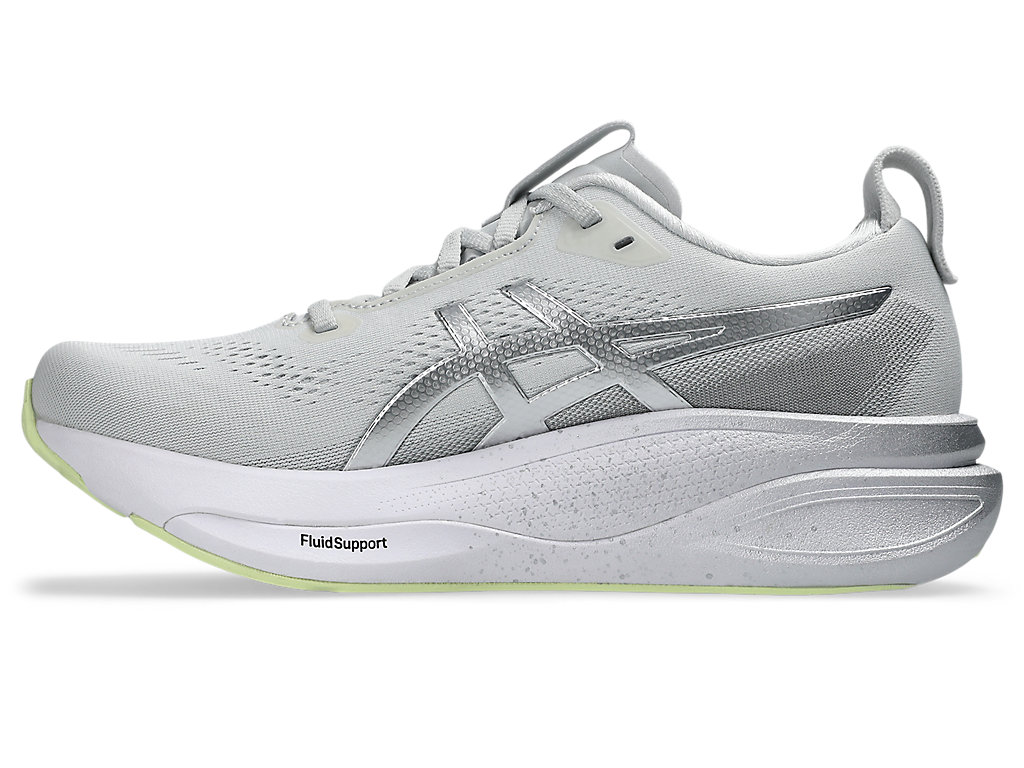Asics Women Gel-Kayano 33 - Platinum Platinum / Glow Green