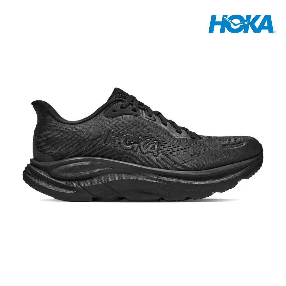 HOKA Men Clifton 11 Wide - Black / Black