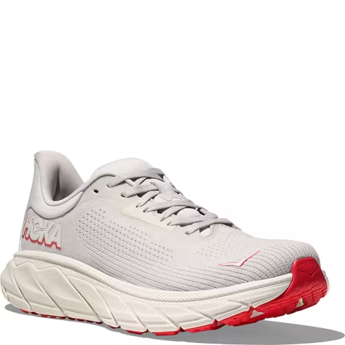 HOKA Women Arahi 7 Wide - Cosmic Grey / Ruby Red