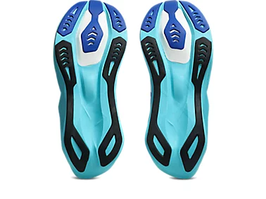ASICS Men Novablast 6 - White / Energy Aqua