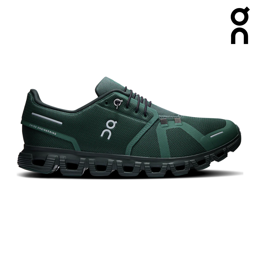 On Running Men Cloud 6 - Evergreen / Black