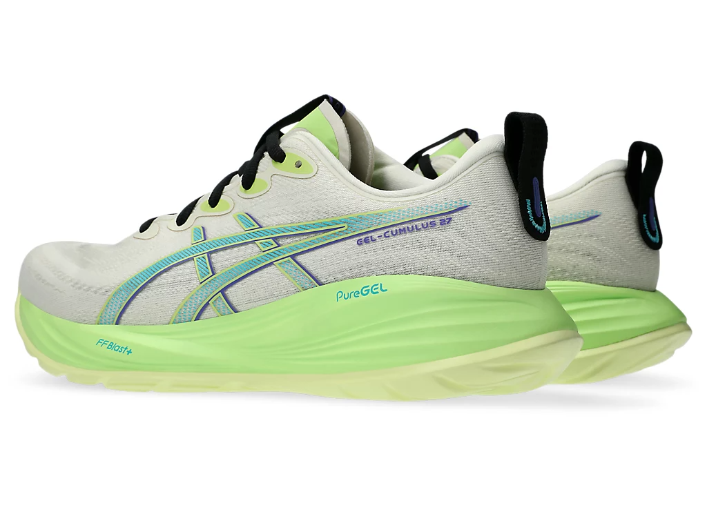 ASICS Men Gel-Cumulus 27 - Birch / Lime Green