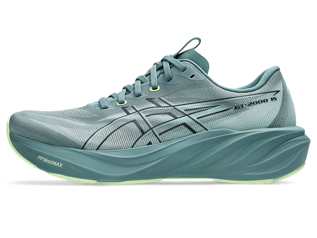 ASICS Men GT-2000 15 Wide - Foggy Teal / Illuminate Yellow