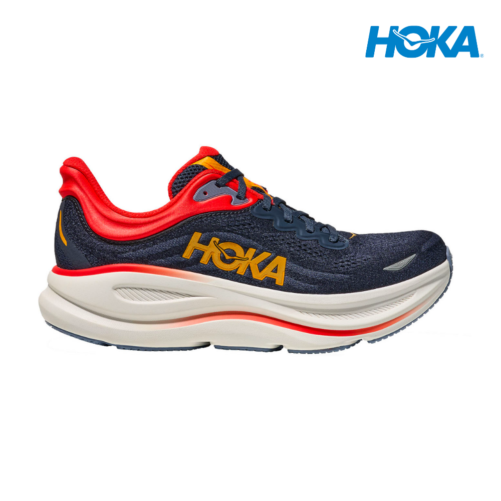 HOKA Men Bondi 9 Wide - Varsity Navy / Nautical Blue