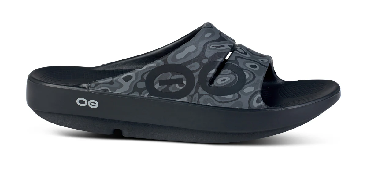 OOFOS Unisex OOahh Sport - Black Water Camo