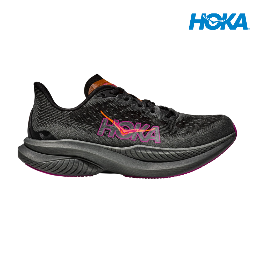 HOKA Women Mach 6 - Black / Fuchsia