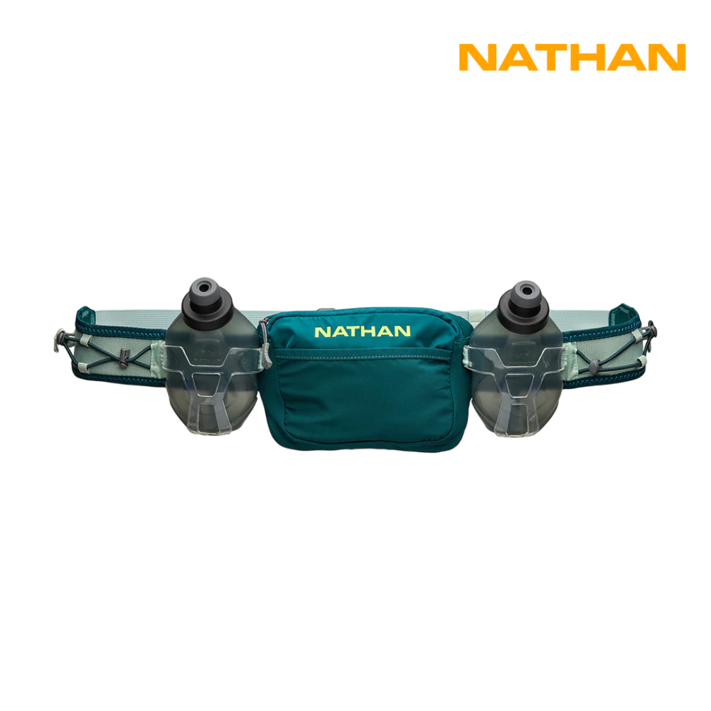 Nathan Trail Mix Plus 3.0 Hydration Belt - Deep Teal / Finish Lime