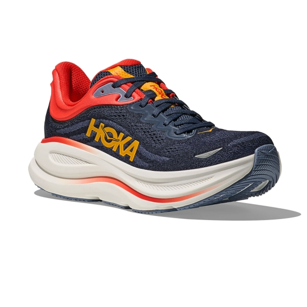 HOKA Men Bondi 9 Wide - Varsity Navy / Nautical Blue