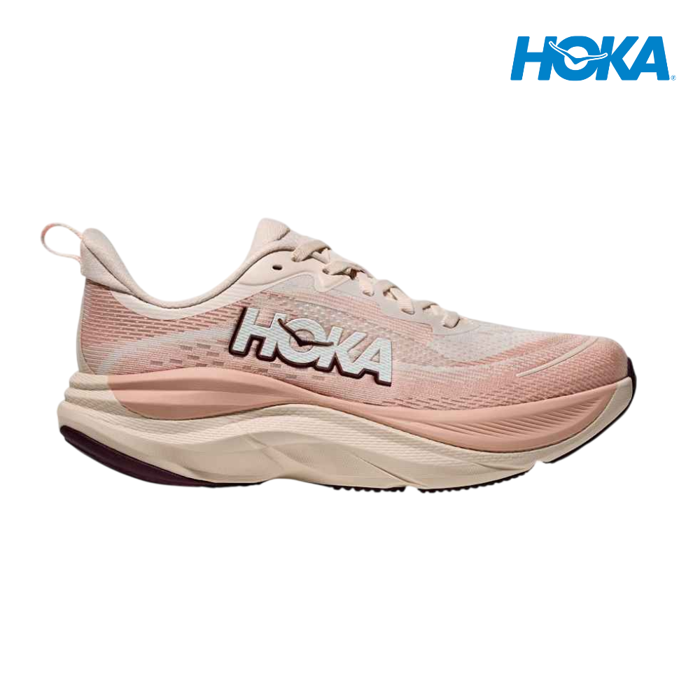 HOKA Women Skyflow Wide - Rose Cream / Rose Latte