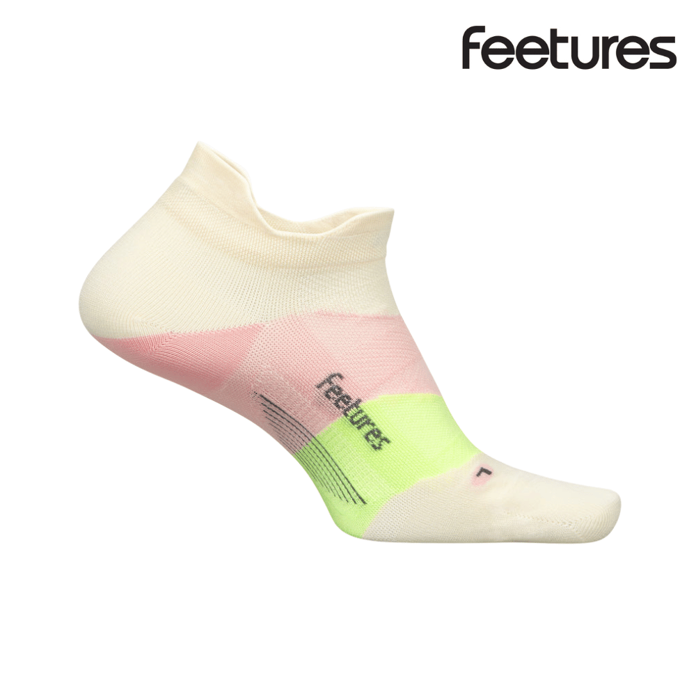 Feetures Active Elite Ultra Light Cushion No Show Tab - Sandy Melon