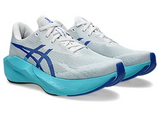 ASICS Men Novablast 6 - White / Energy Aqua