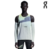 On Men Race Singlet - Limelight / Glacier
