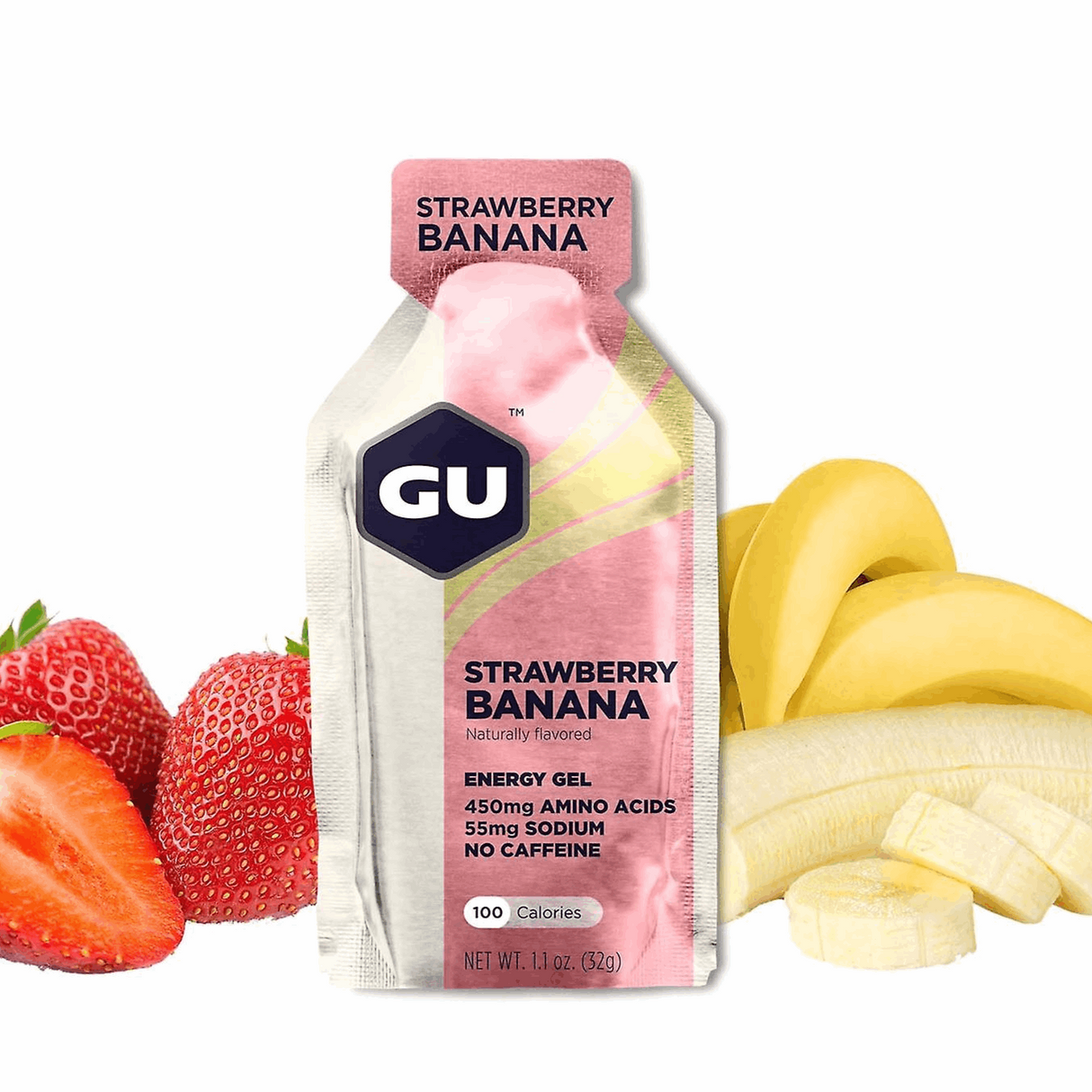 (6 Packs) GU Energy Gel - Strawberry Banana - Expiry Date: Nov 2026