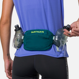 Nathan Trail Mix Plus 3.0 Hydration Belt - Deep Teal / Finish Lime