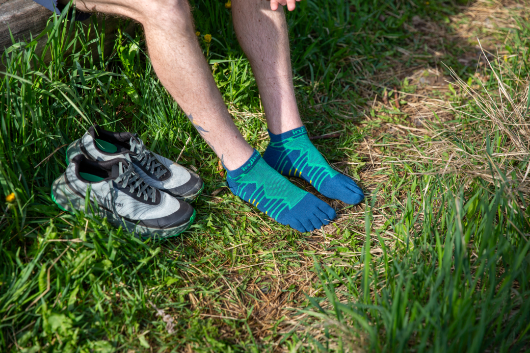 Injinji Ultra Run Midweight No-Show Coolmax - Poseidon